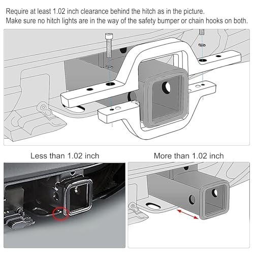 4″ LED Work Light Pods with 2.5″ Towing Hitch Mount Brackets for Truck SUV Off-R