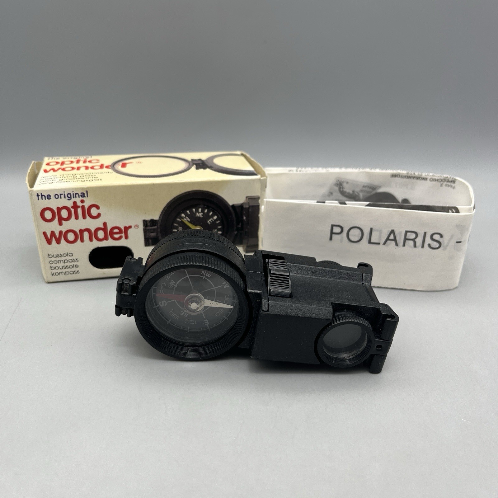 VTG Navir Original Optic Wonder 4010 Black Binoculars, Compass, Magnifier w/ Box