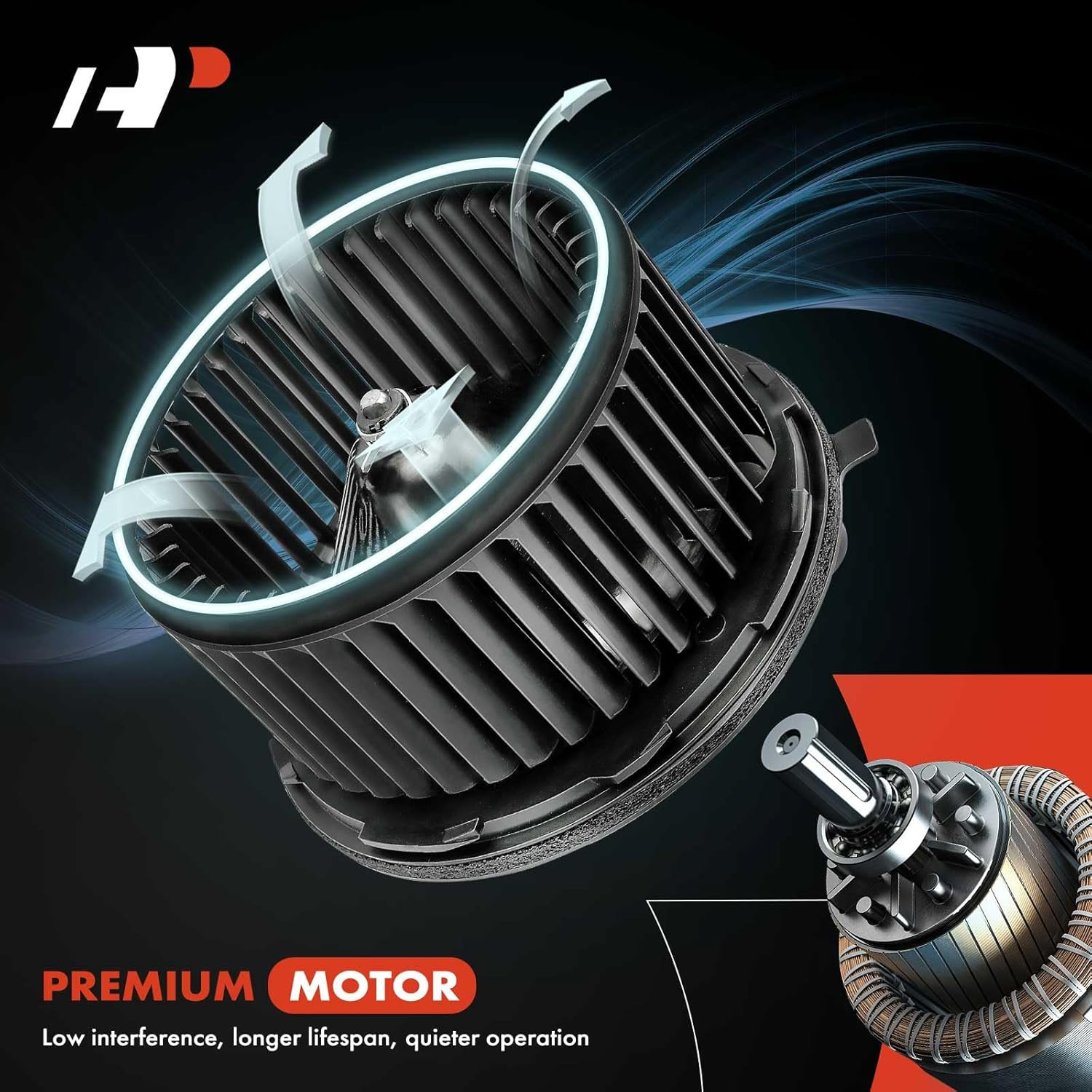 HVAC Heater Blower Motor Assembly Compatible with Ford Vehicles – Bronco, F-150,