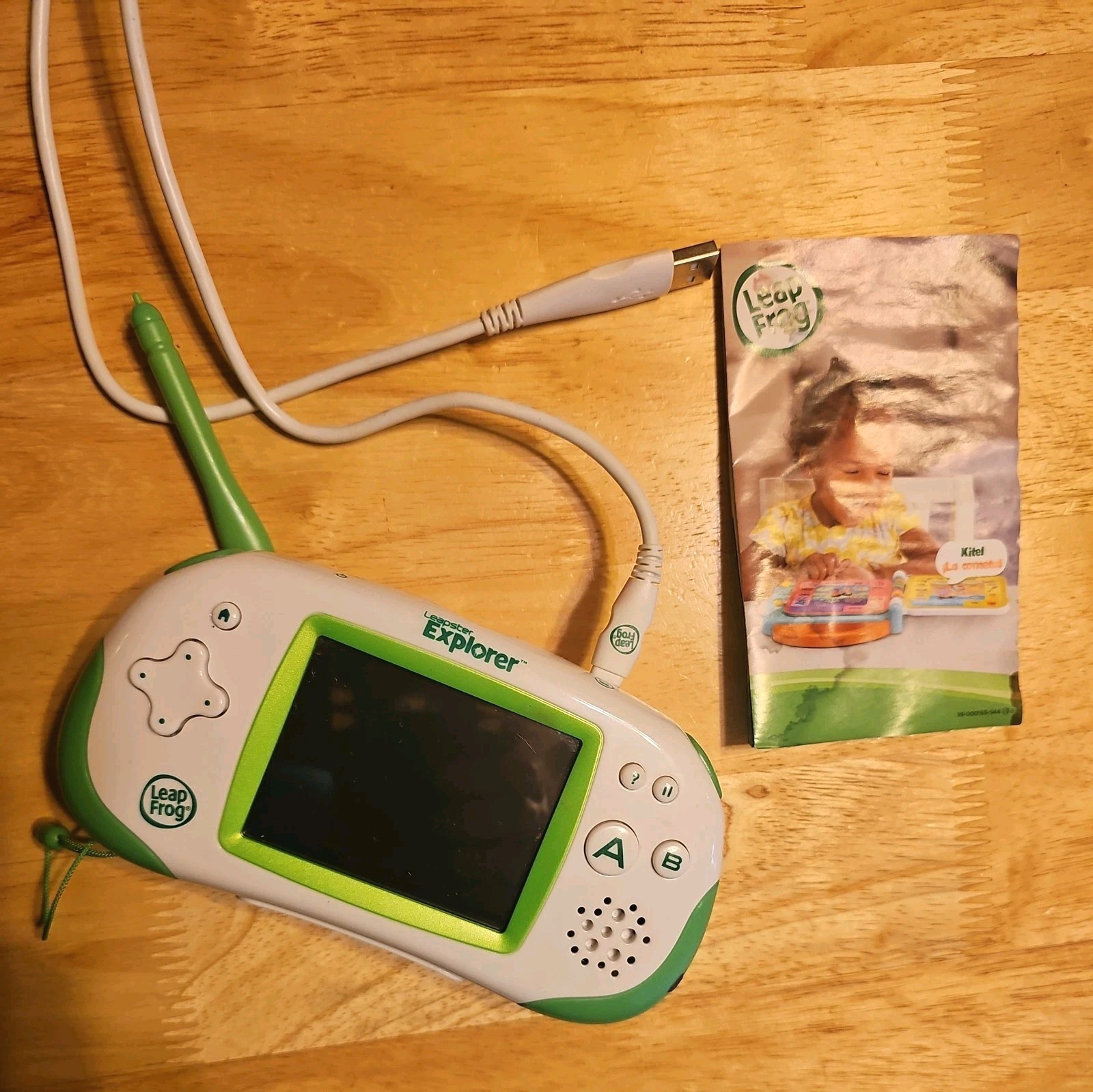 Leapster Explorer LeafFrog Handheld Learning Game Console With Stylus.