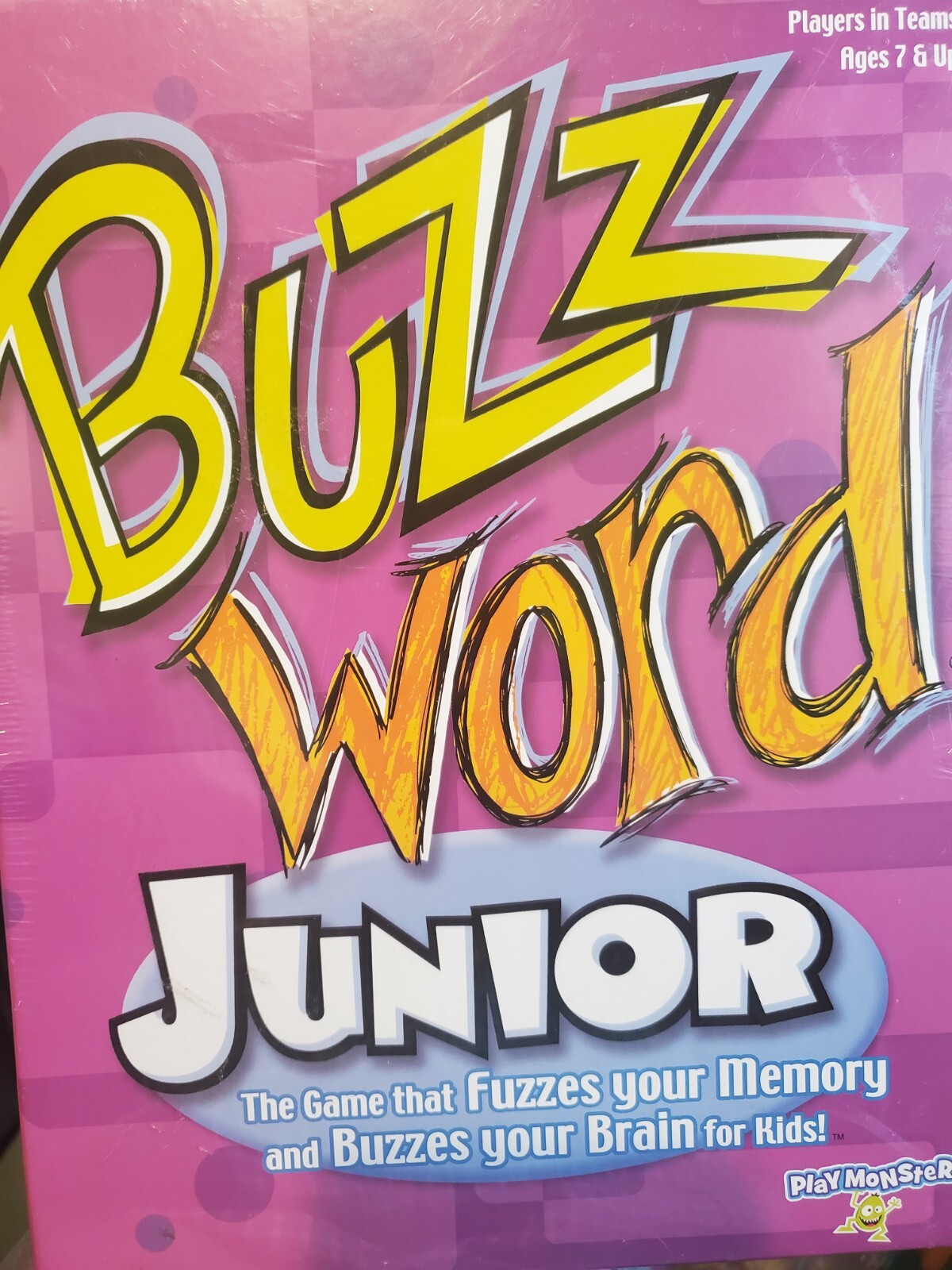Buzz Word Junior Board Family Fun Game Memory NIB Sealed