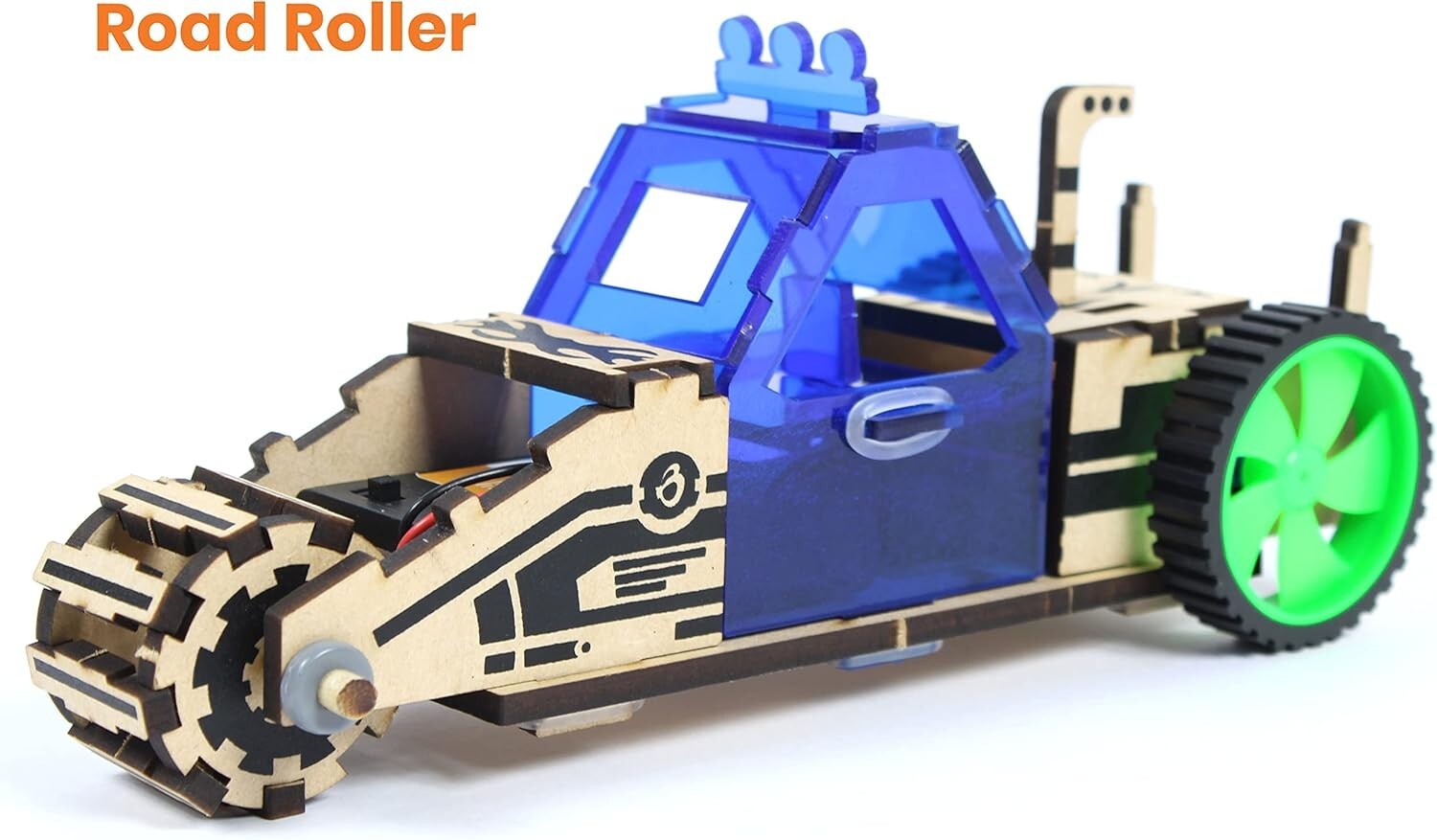 Butterfly Edufields STEM Building Car Kit For Kids – DIY 3D Wooden Puzzle