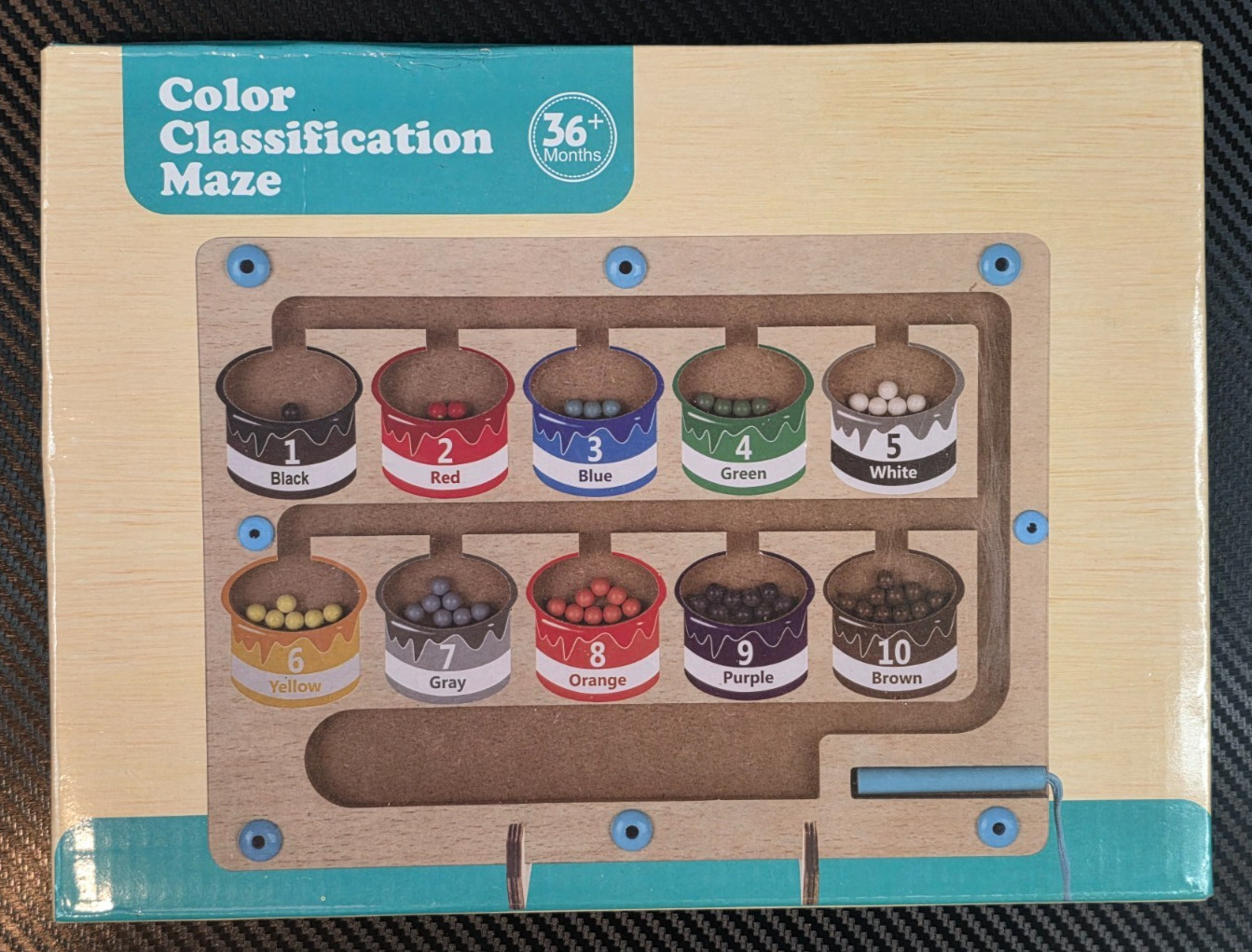 Color Classification Maze Educational Toy for Toddlers Ages 36 Months and Up