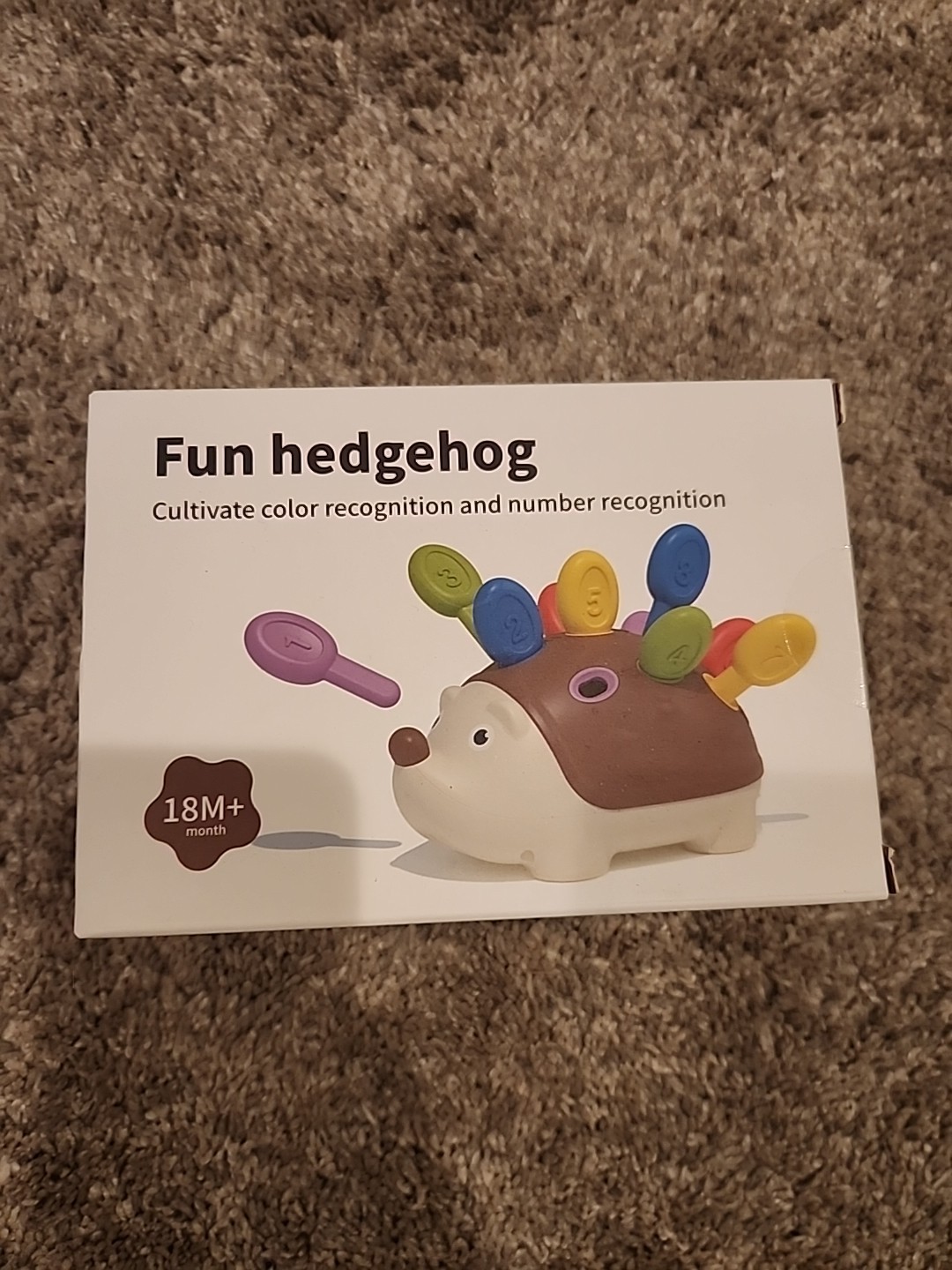 Montessori Hedgehog Fine Motor Toys,Educational Sensory Travel Toy Toddler 18M+