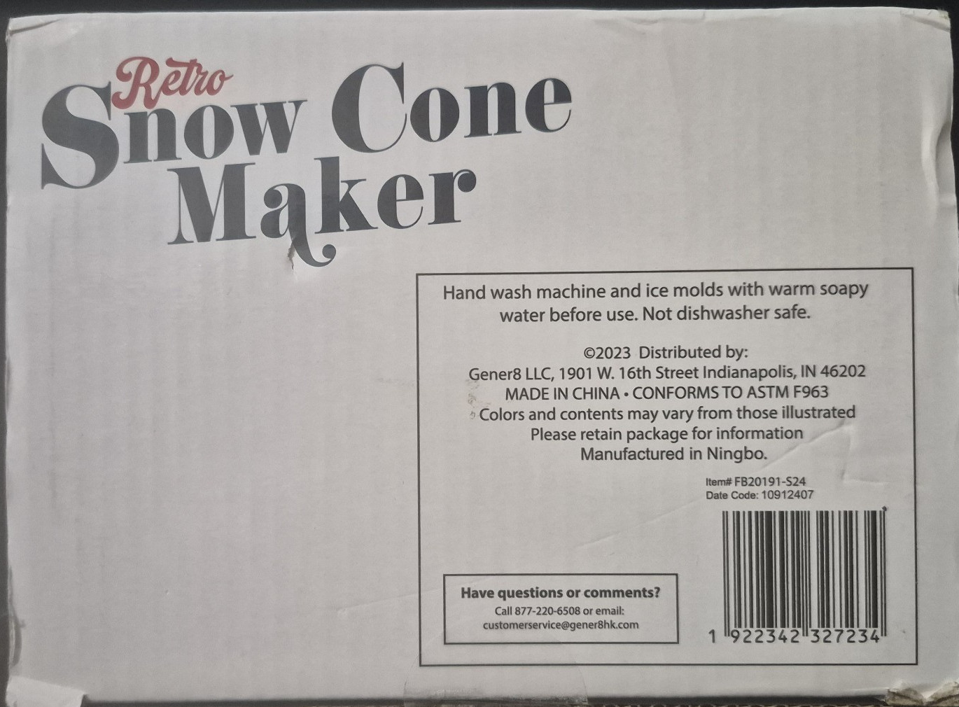 New Retro Snow Cone Maker Frozen Treat Includes Stickers Cups Ice Molds BPA Free