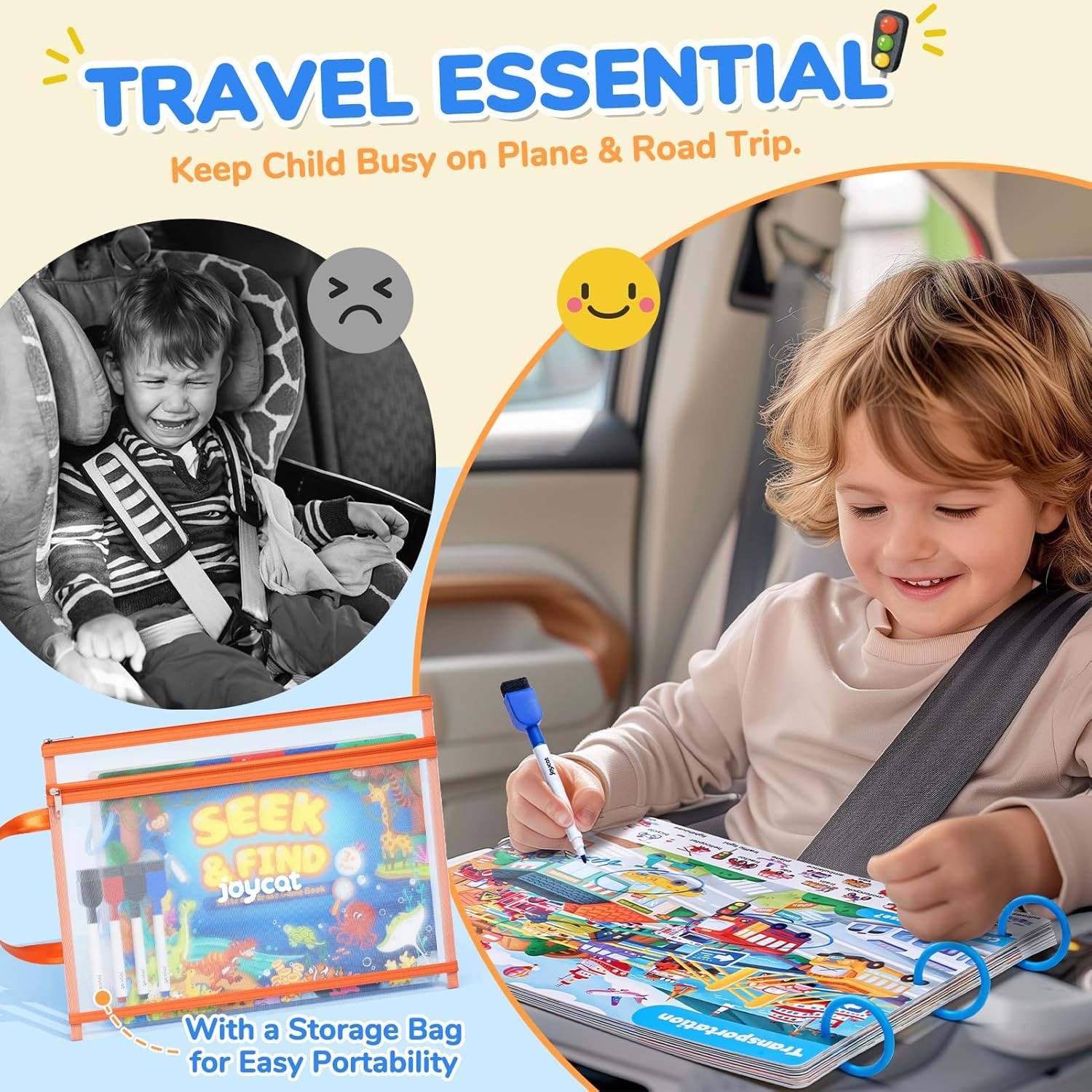 JoyCat Seek & Find Game Books – Preschool Learning Activity for Toddlers &…