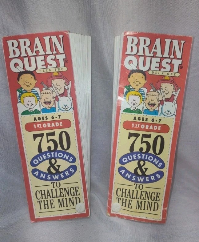 Brain Quest Cards Grade 1 Ages 6-8 Deck New Edition