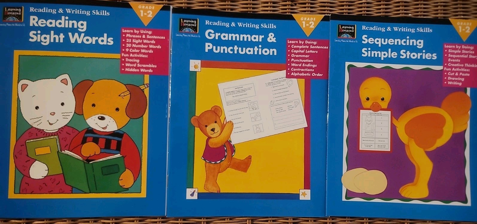 Reading & Writing Skills: Sight Words, Grammer, Sequences- Garde 1-2