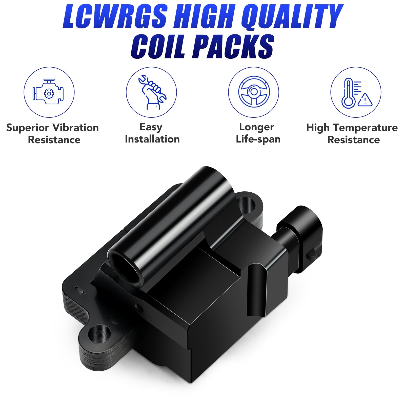Set Of 8 Square Ignition Coils Chevy Silverado UF271 4.8 5.3