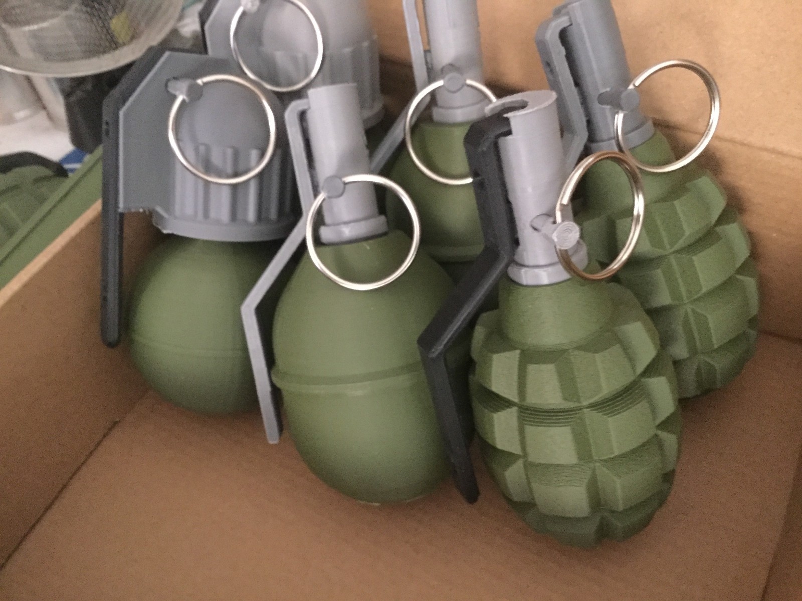 FAKE RGN / RGO Soviet Russian Frag Grenade Accurate Size Plastic Replica cutaway