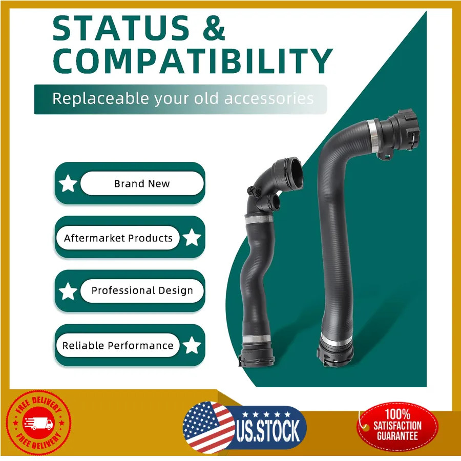 Upper & Lower Radiator Hose Set for BMW 3 Series 1999-2005 323i 325i 328i 330i
