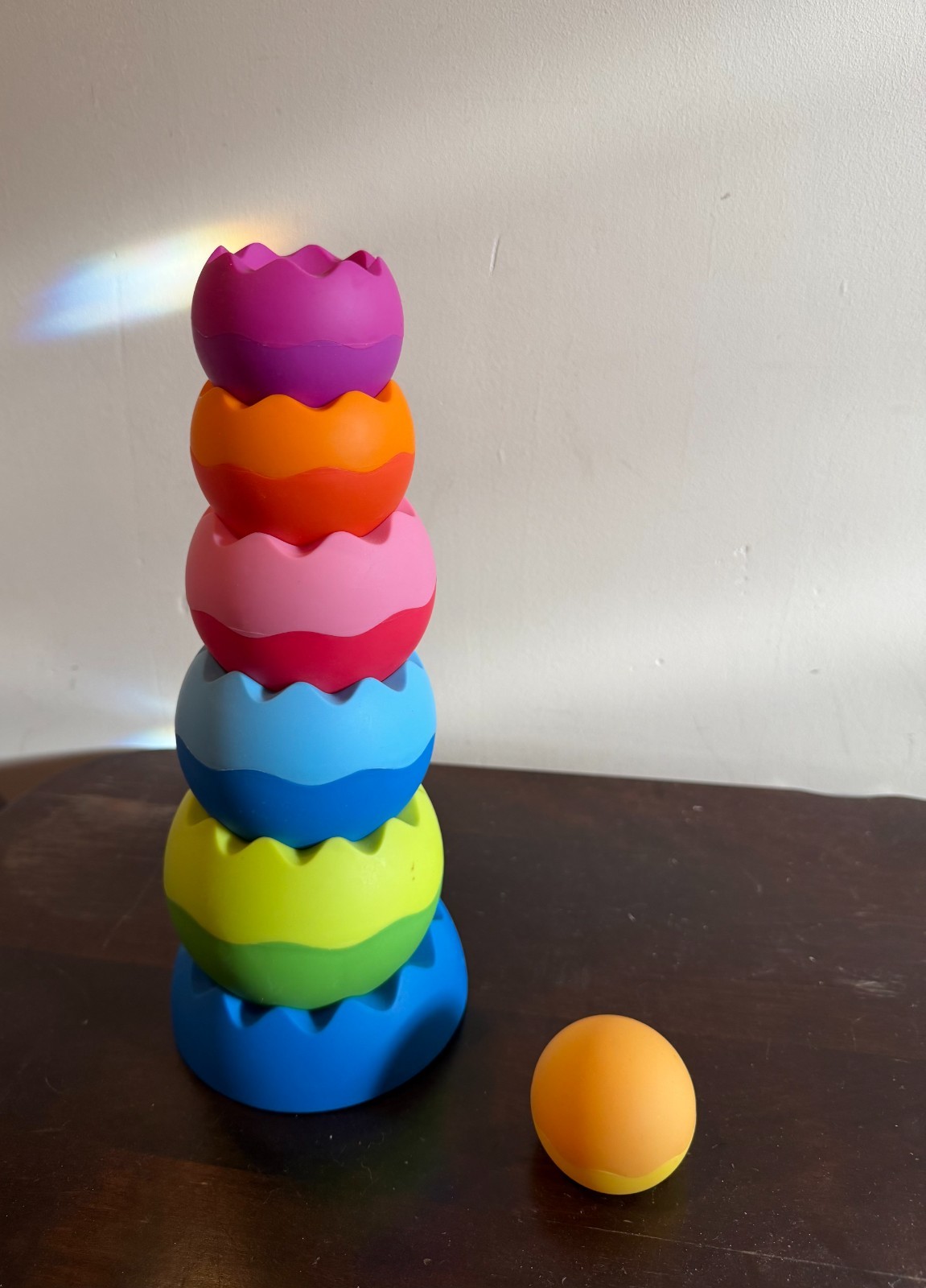 Fat Brain Tobbles Balancing Stacking Tower Toy for 6 months and up
