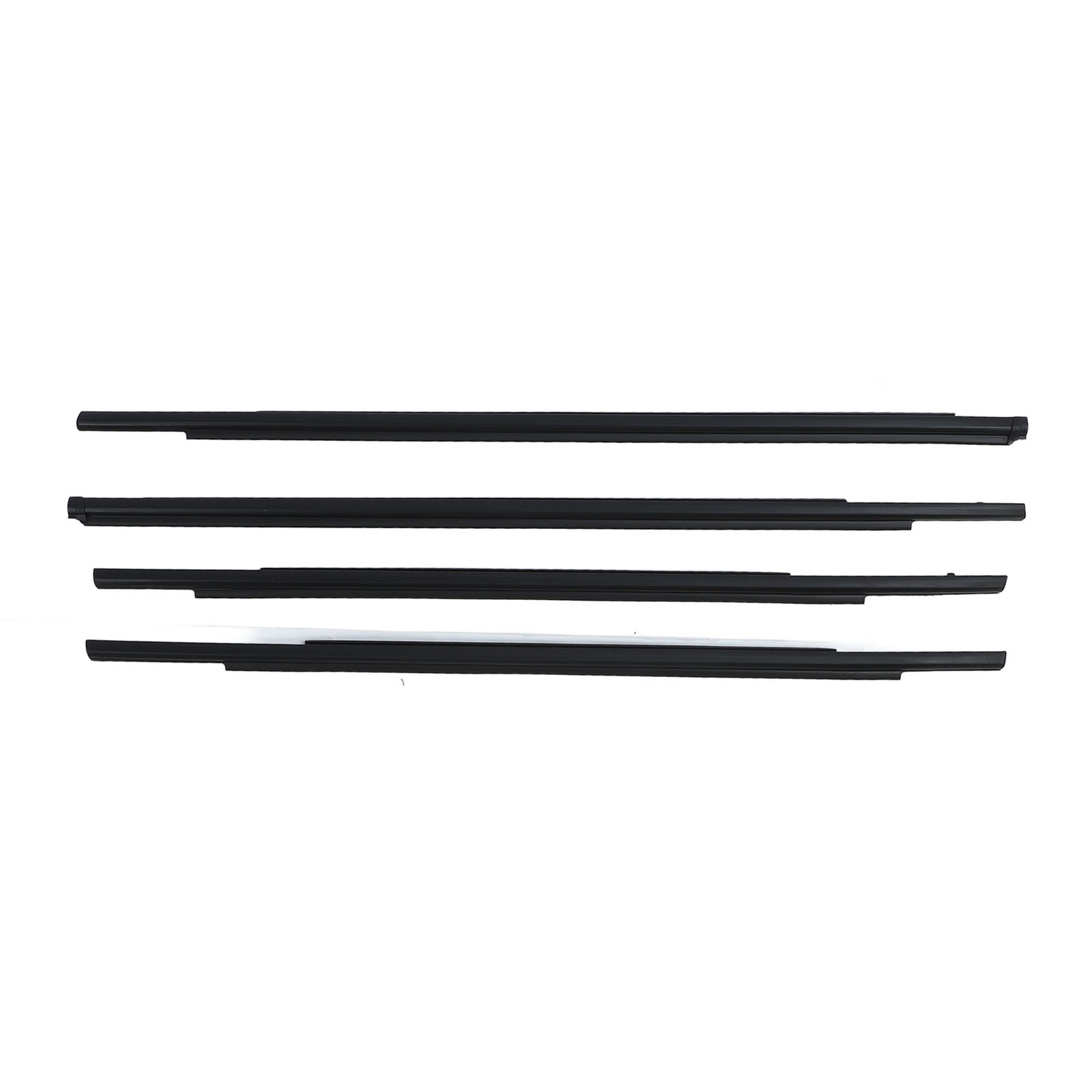 4PCS Black Car Window Weatherstrip Seal Belt Strong Sealing For Outlander A MCKQ