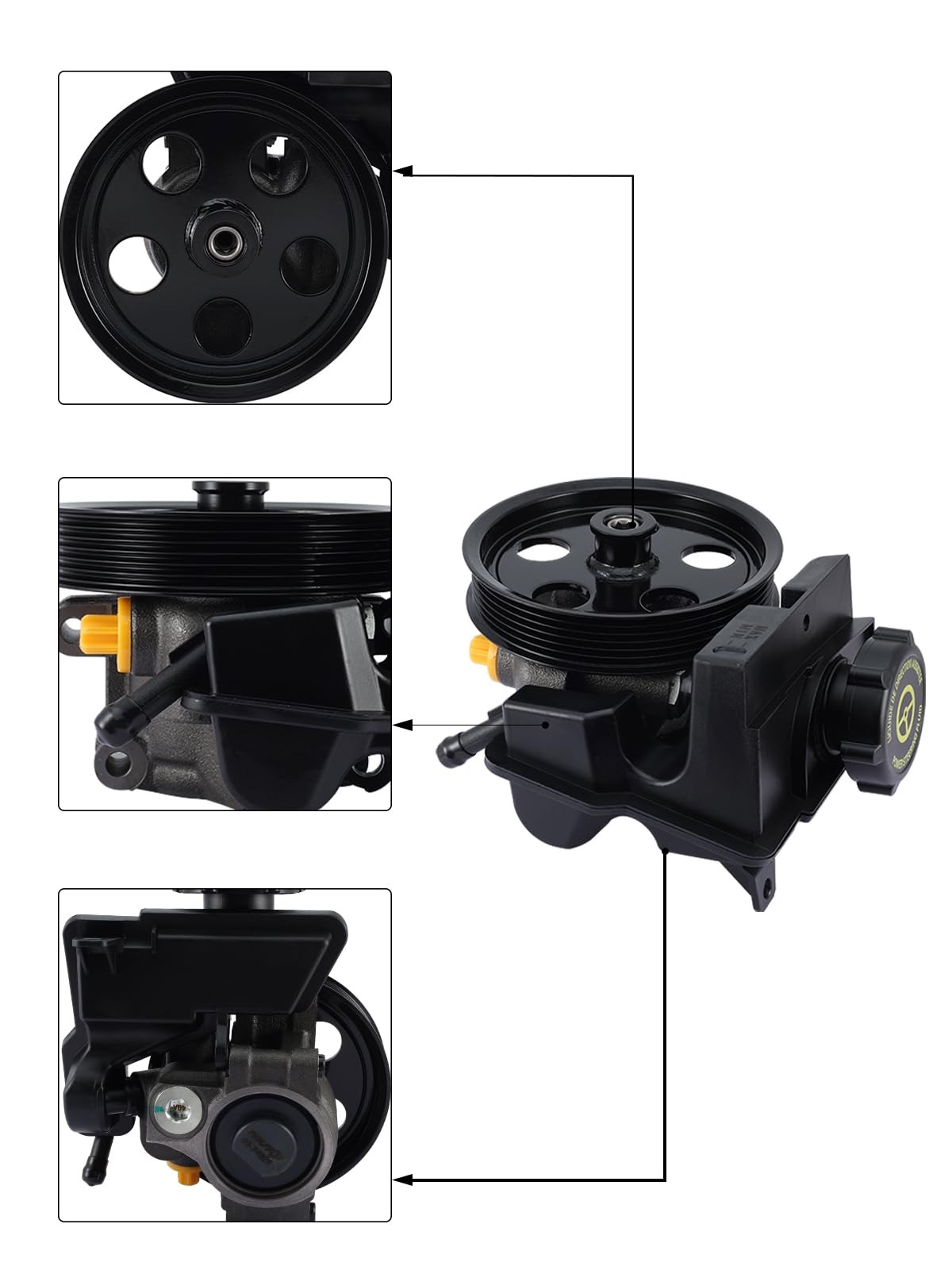 TAUTOY Power Steering Pump For Ford Focus 2006-2011 2.0L