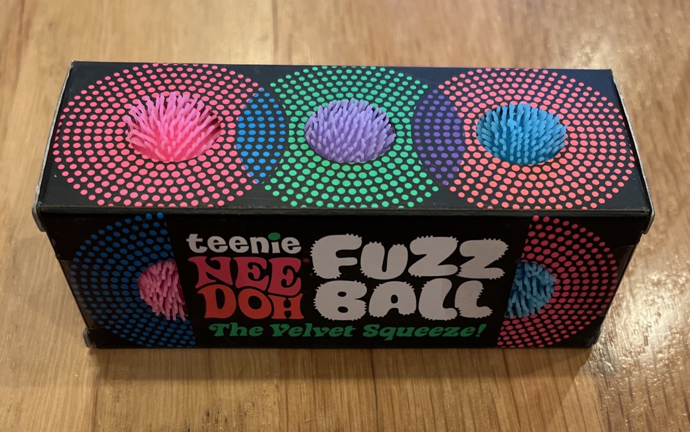 NeeDoh Teenie Fuzz Ball 3-Pack AUTHENTIC Mini Nee Doh Fuzzball New Schylling