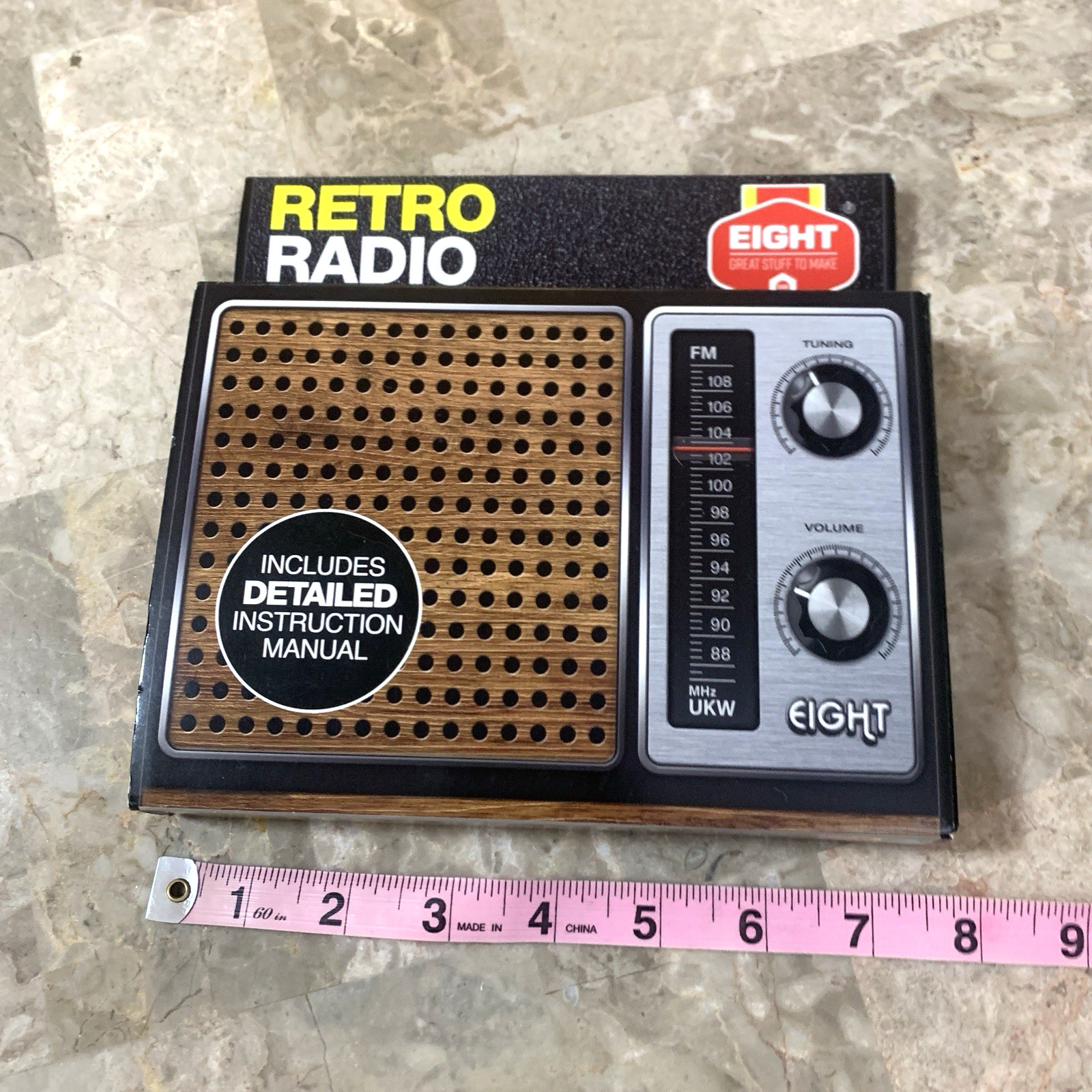 Retro Radio Construction Kit DIY Build Your Own Kit Eight Innovation 1970s Style