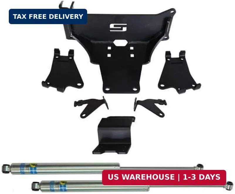 RealTruck SUPERLIFT SUSPENSION Dual Steering Stabilizer Kit for Ford F-250/F-350