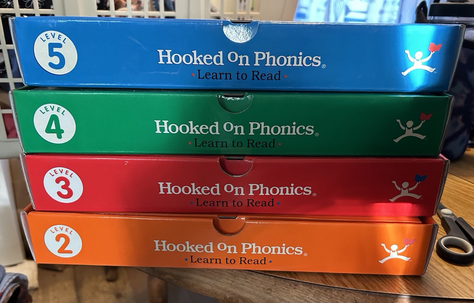 Vintage 1998 Hooked On Phonics Level 2, 3, 4 & 5 Opened & Sealed