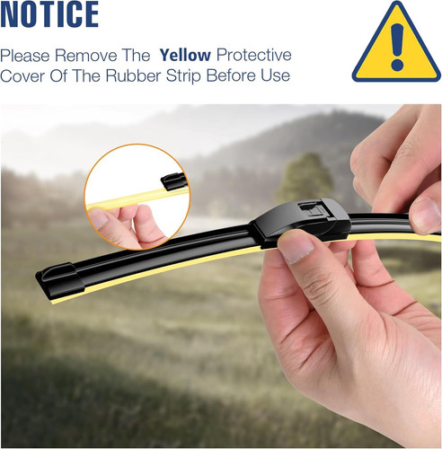 ICEXSNOW® Silicone Windshield Wiper Blades Replacement for Honda 26″+22″+16″