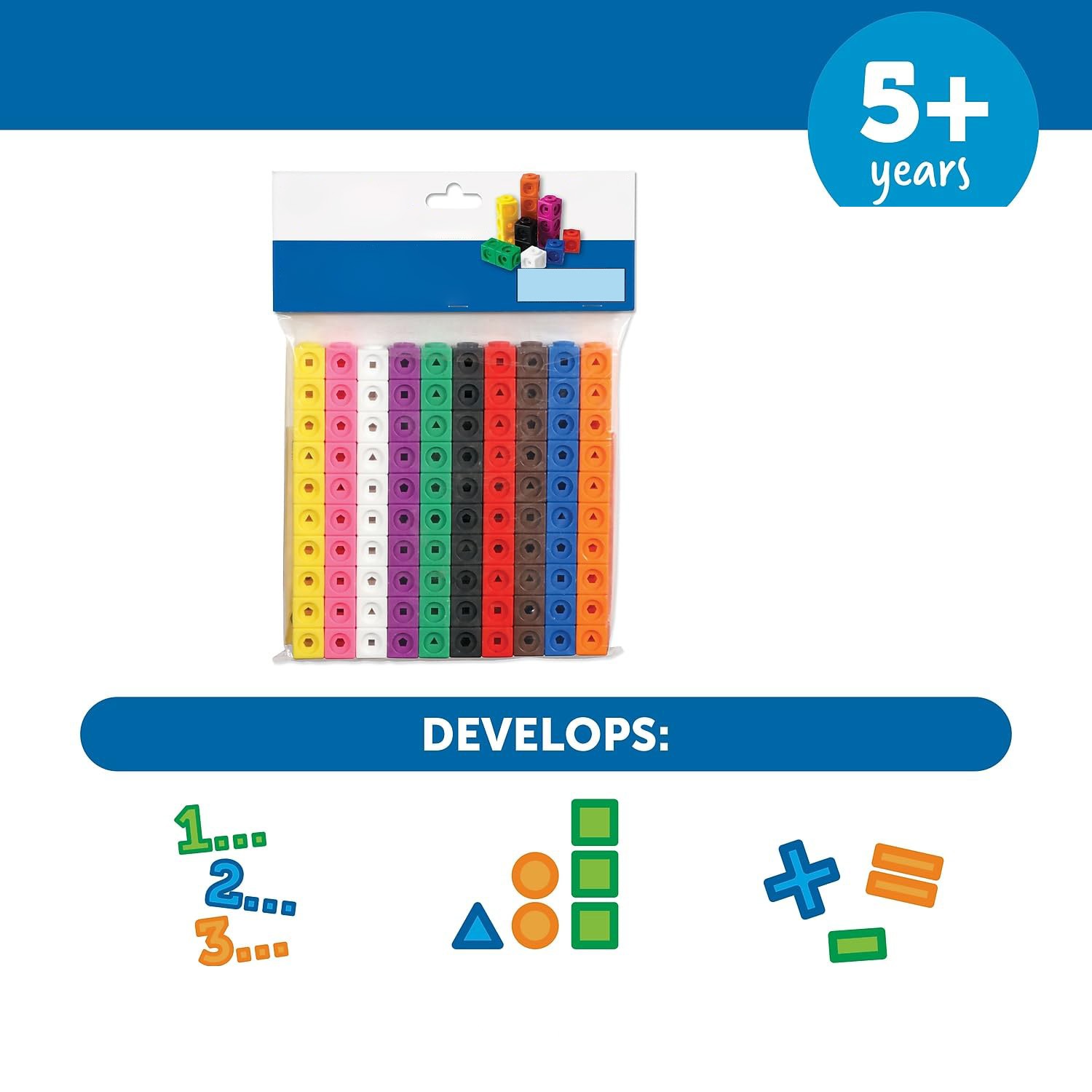 Mathlink Cubes Set, 100 Counting Blocks, Homeschool Math, Teacher Resources