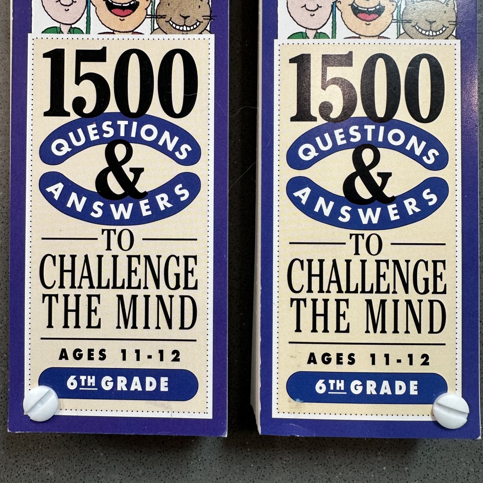 Brain Quest 6th Grade Deck 1 & 2 Lot Ages 11-12 Educational Learning Cards