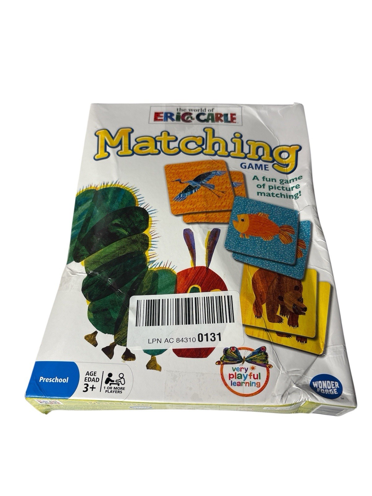 Wonder Forge Eric Carle Matching Game Ages 3-5, 72 Cards
