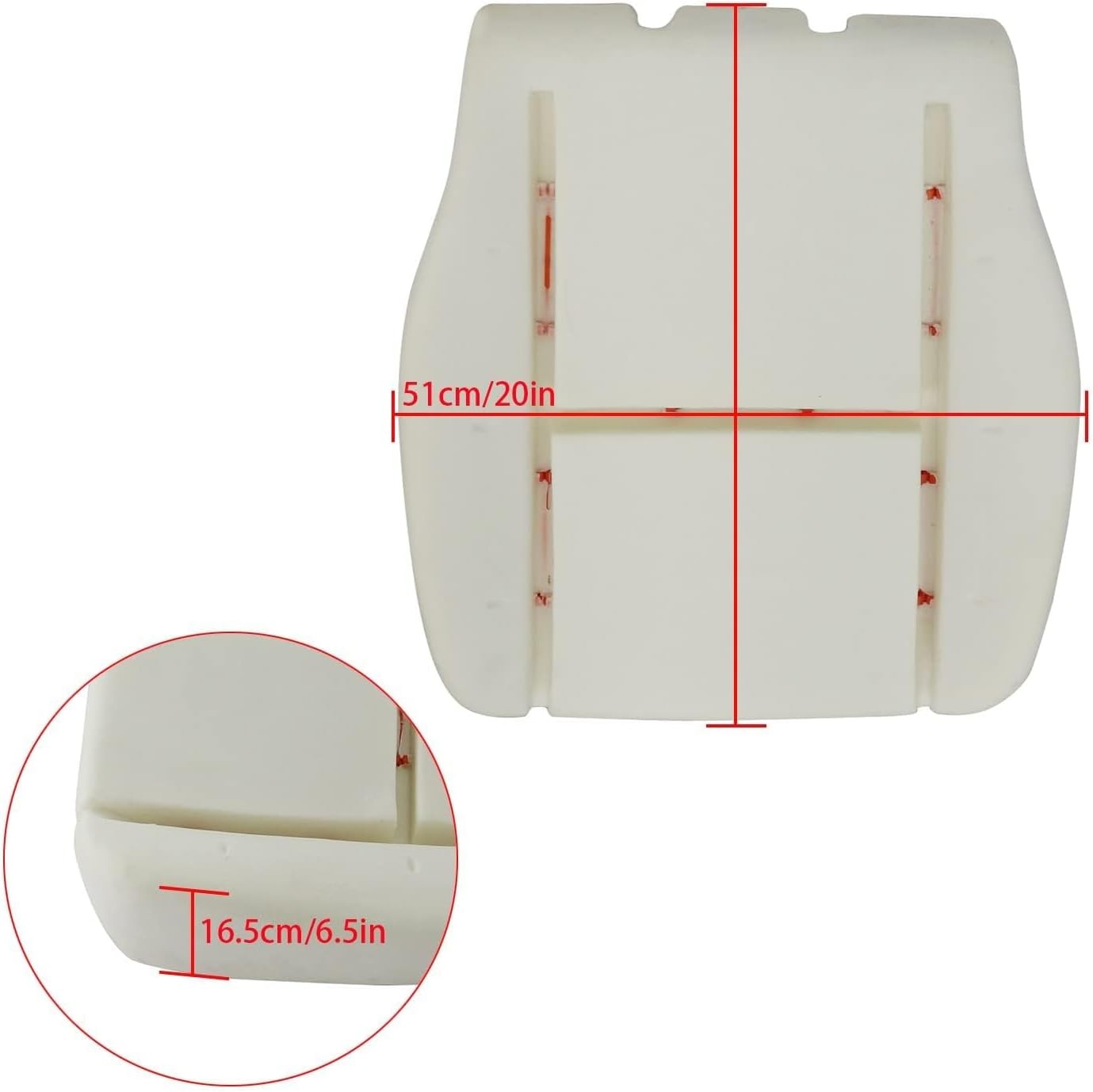 FZJDSD Passenger Side Bottom Replacement Seat Foam Cushion Compatible with Chevy