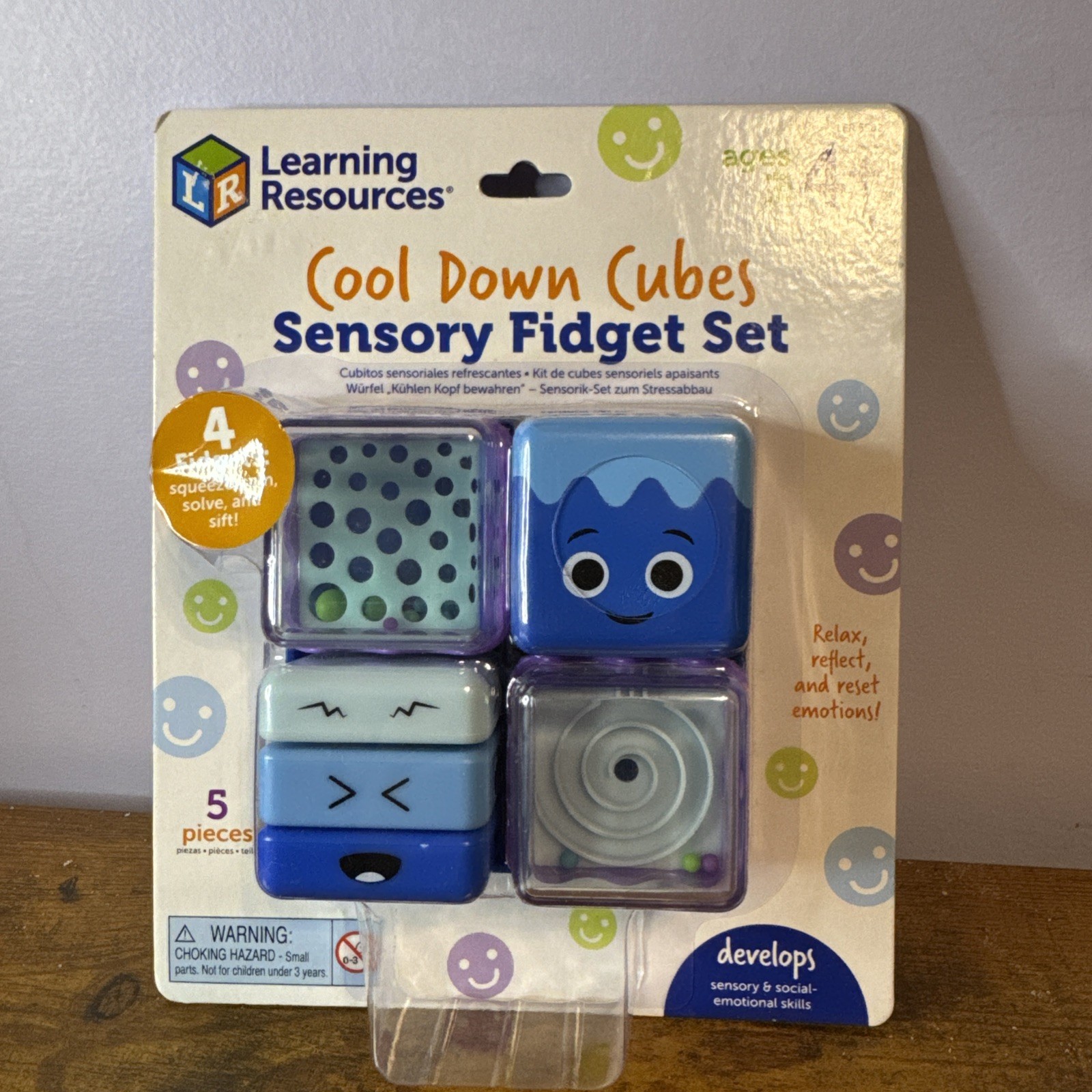 Learning Resources Cool Down Cubes Sensory Fidget Set, Fidgets for Kids New