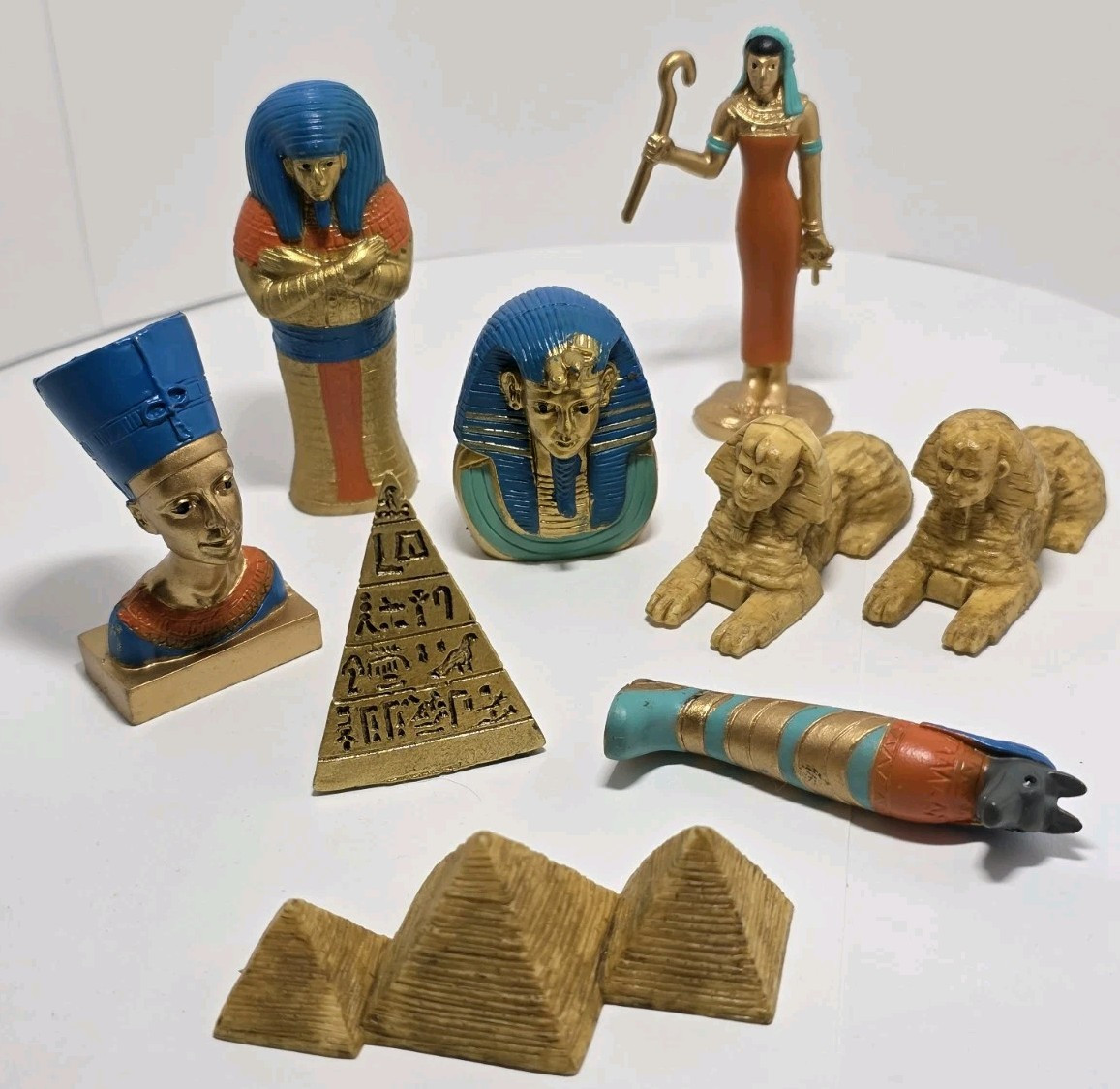 LOT of 9 Safari Ancient Egypt PVC Toob Figures