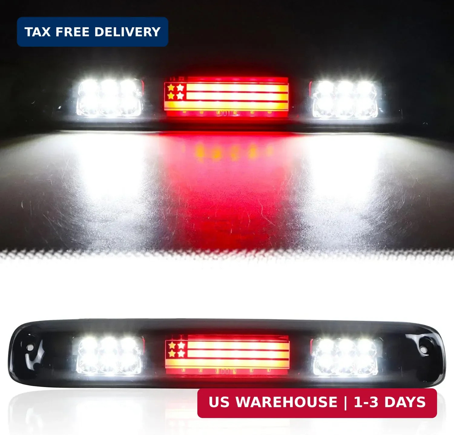 Tresound LED Third 3rd Brake Light for 1999-2007 Chevy Silverado GMC Sierra 1500