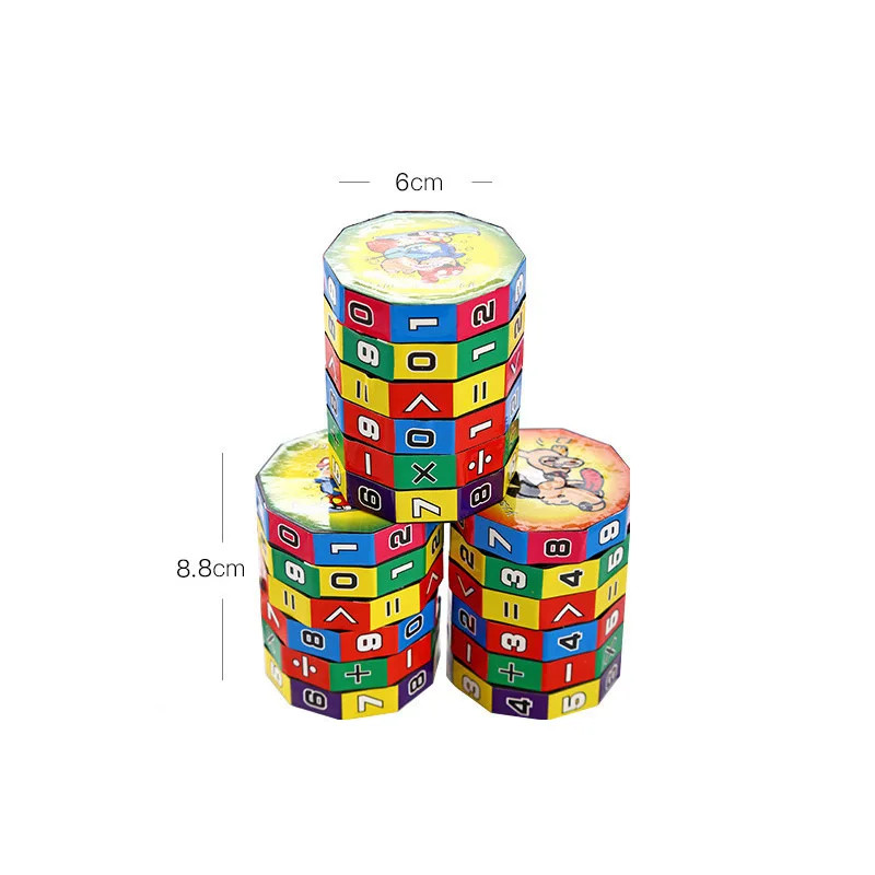 Montessori Magic Cylinder Mathematics Numbers Cube Arithmetic Toy Kids Math Coun