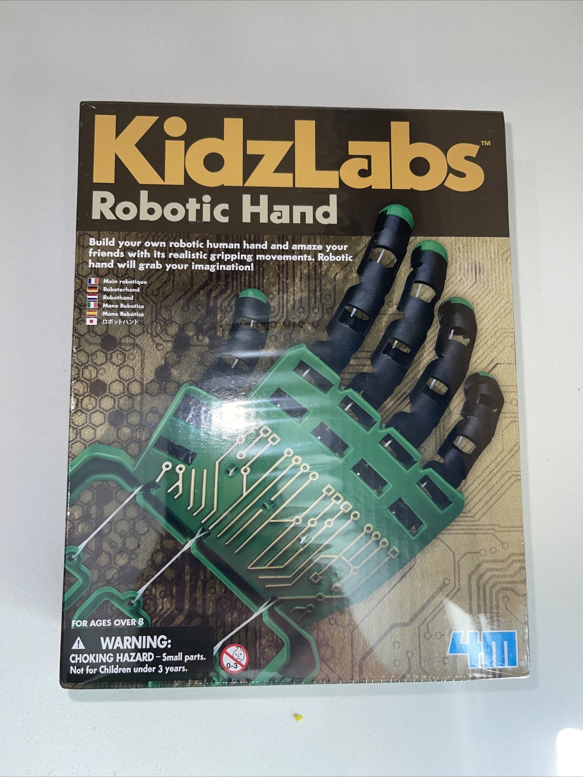 New 4M Kidzlabs Robotic Hand Kit – DIY Mechanical Robot Science – STEM Toys