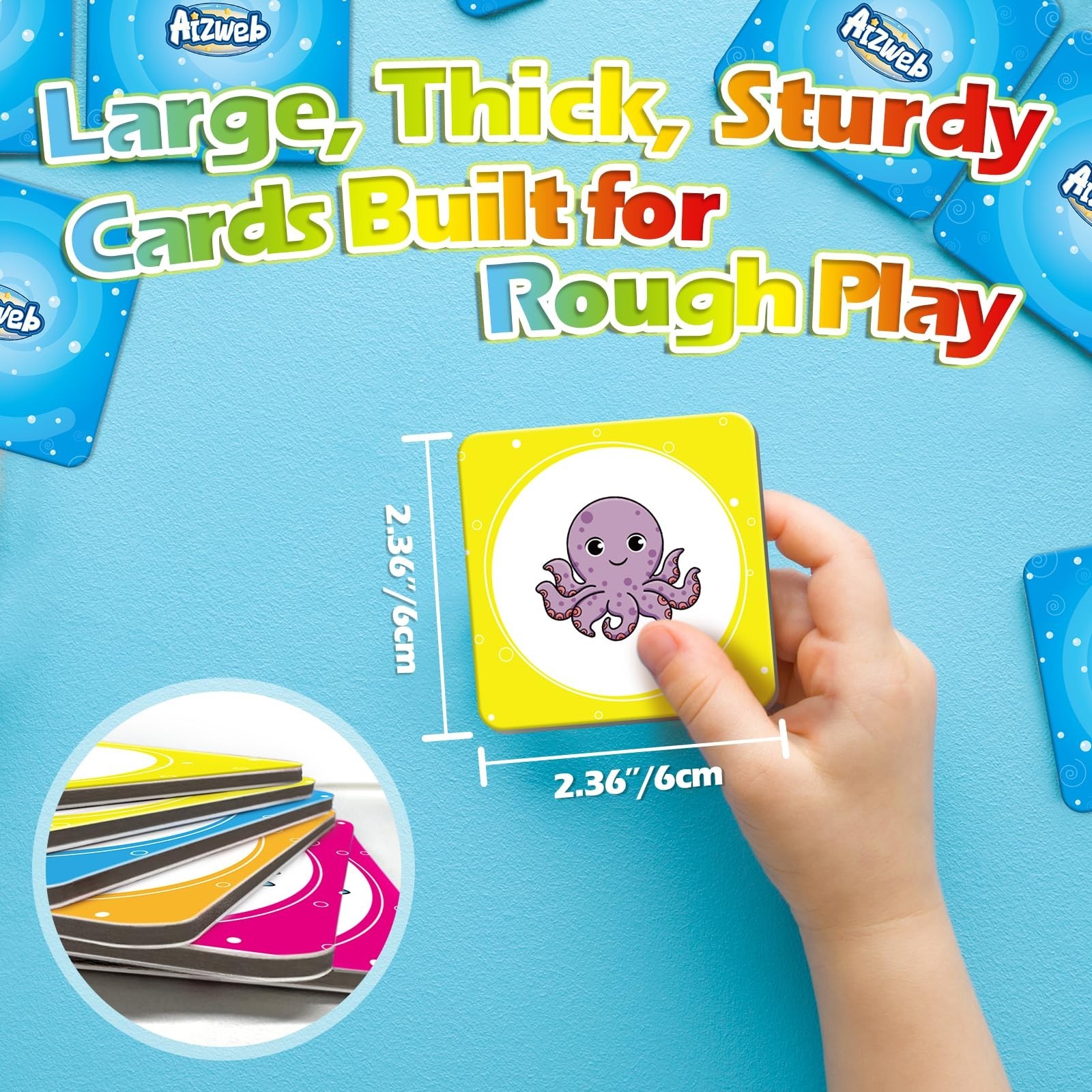 Memory Match Game – 40 Pcs Toddler Card Set for Kids Ages 3-6, Educational Flash