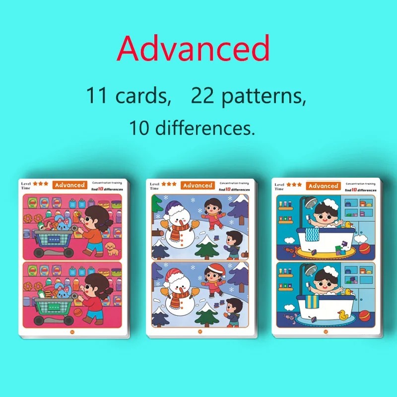 Find the Difference Game Reusable Erasable Concentration Training.