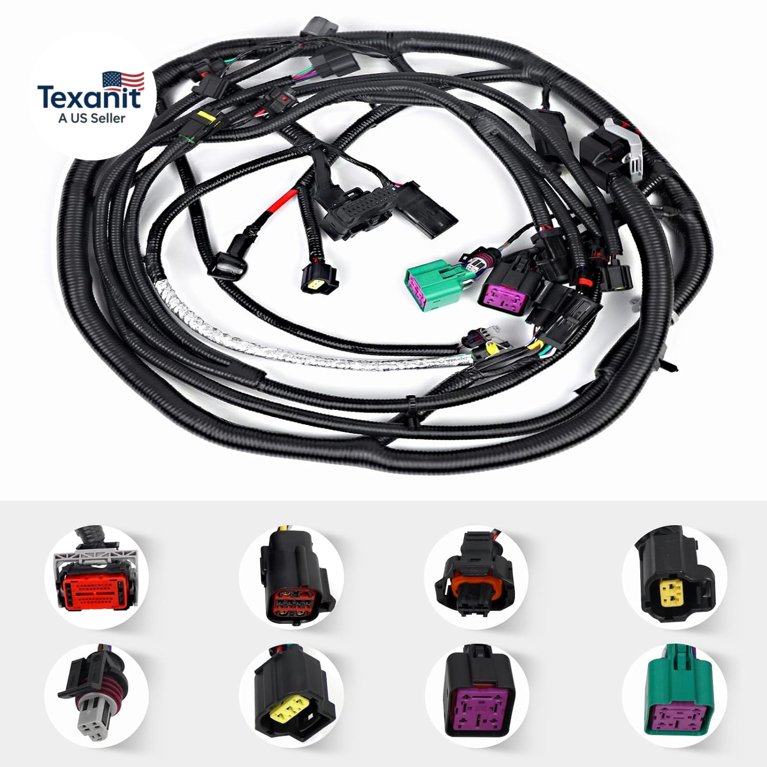 Engine Wiring Harness Assembly Compatible with Ford F250 F350 F450 F550 Super Du