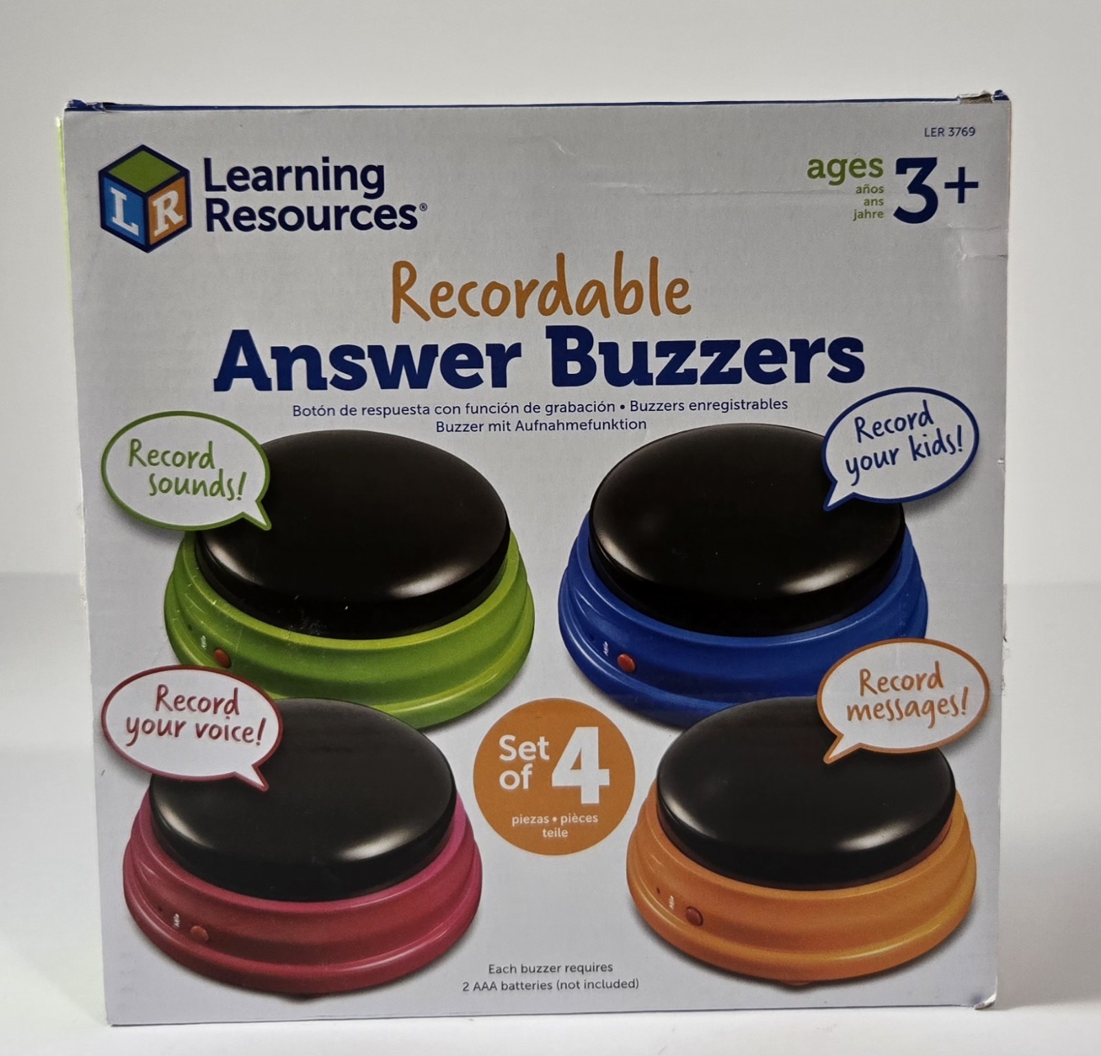 Learning Resources Sounds Answer Buzzers Multi Colored Sound Classroom