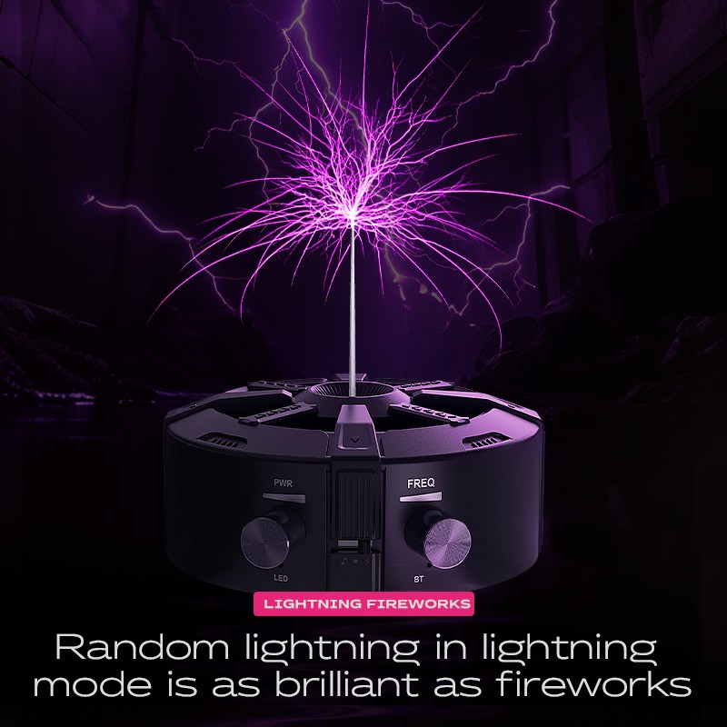 Tesla Coil Bluetooth Music Box Arc Generator Artificial Lightning Touchable ACUS