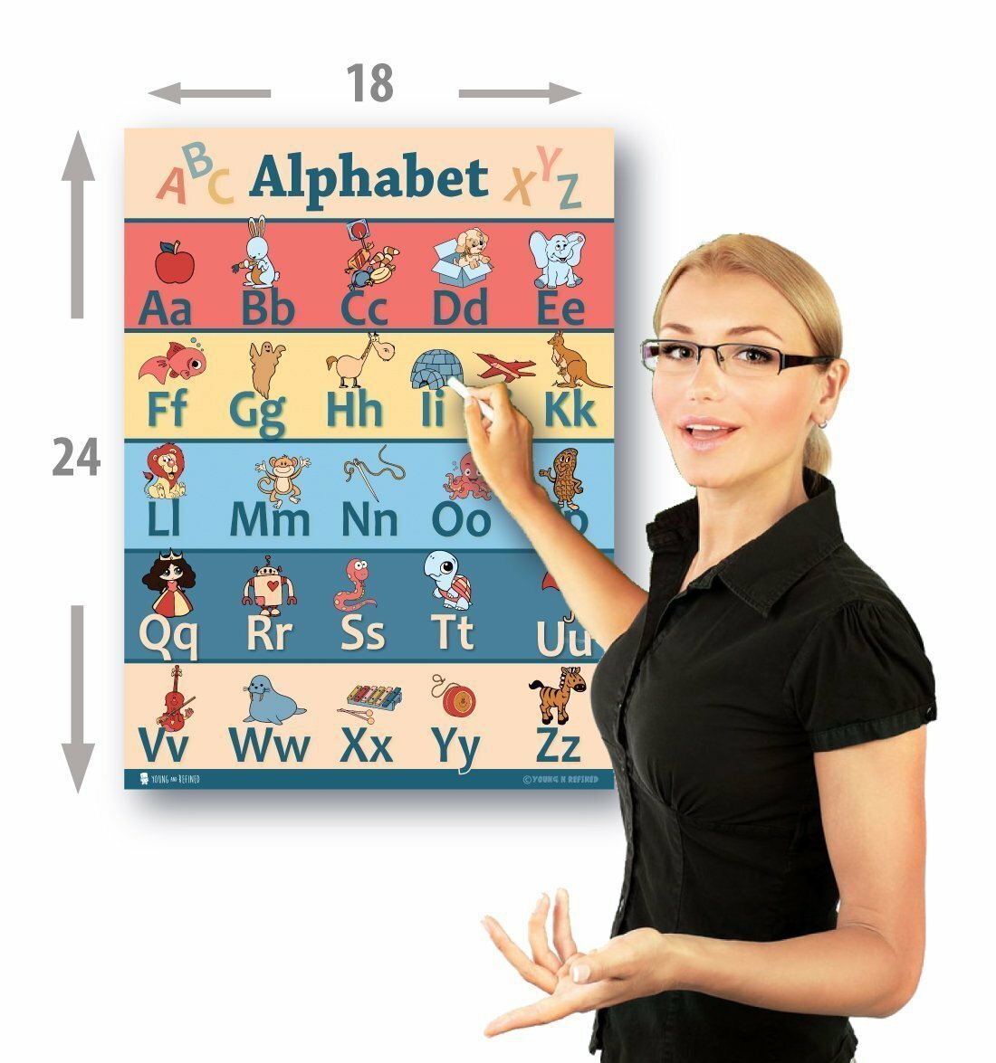 Educational Posters 6 Pack Preschool Classroom