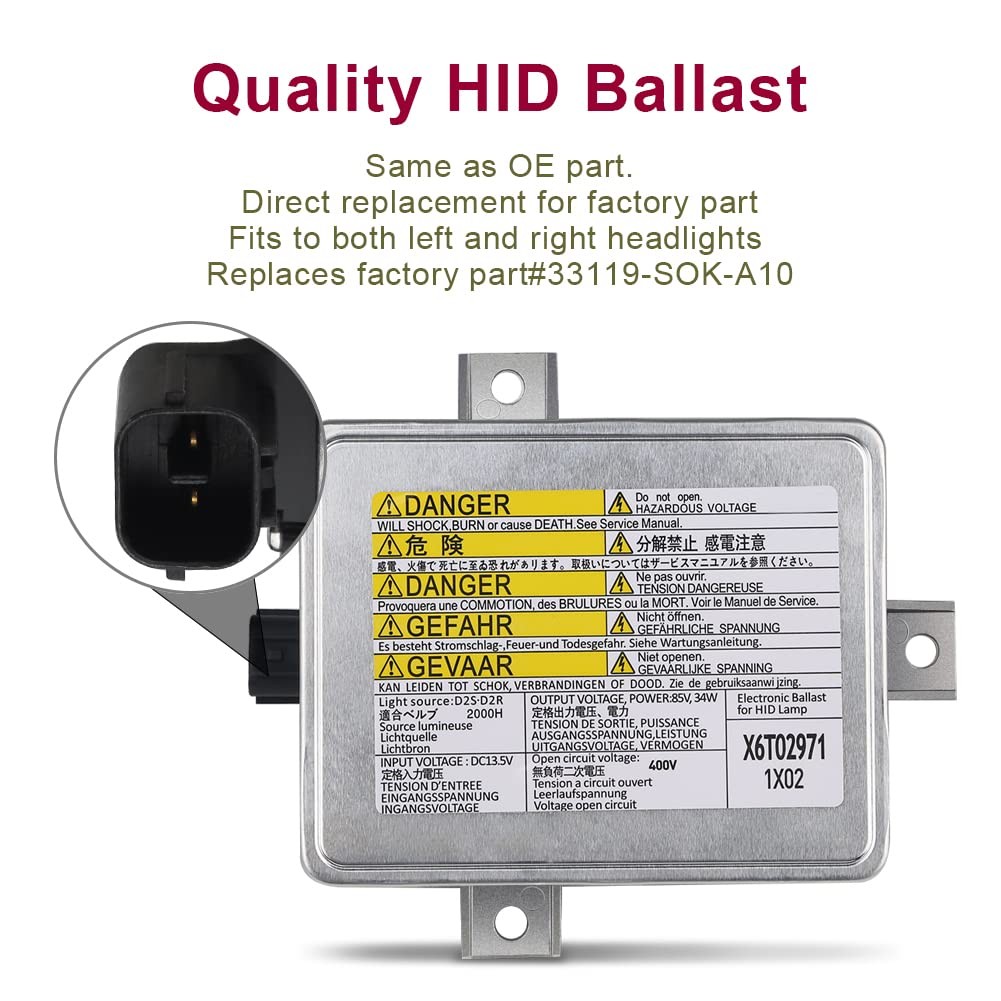Balasto De Faros Oem W3t14371 Para Acura Honda Mazda S2000 Tl Tsx 3