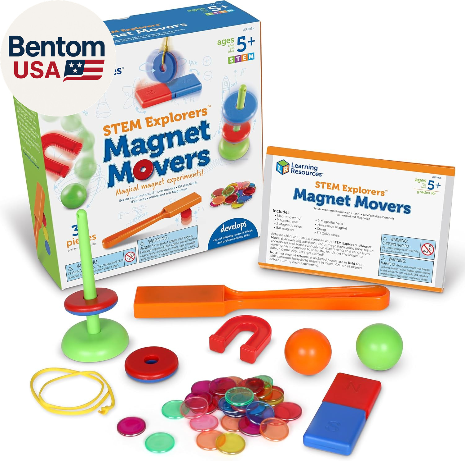 STEM Explorers Magnet Movers – Science for Kids Sensory Bin, Critical Thinking,