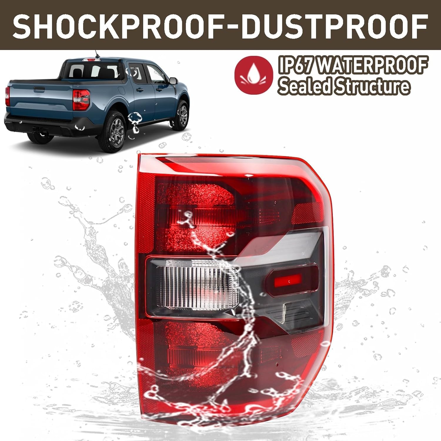 Right Tail Light Assembly for 2022-2025 Maverick TREMOR Passenger Side NZ6Z-134
