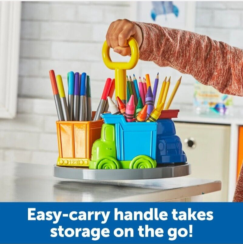 Learning Resources Create-a-Space Kiddy Center Trucks – Arts and Craft Organizer