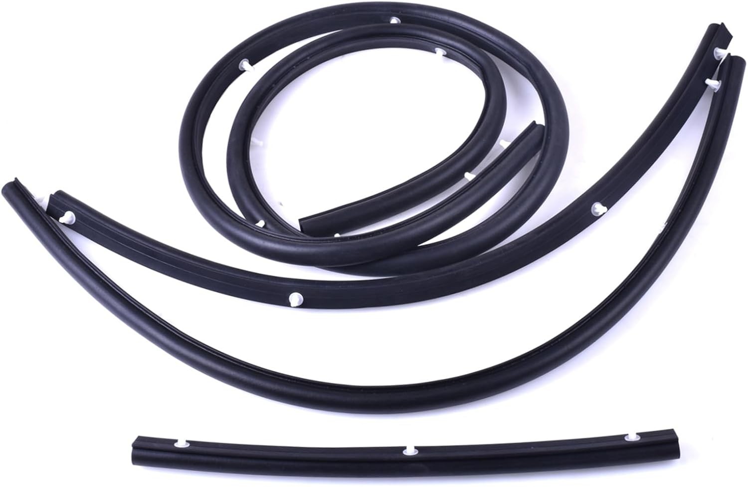 ​​4X Hood Rubber Weather Stripping Seal Clips Strip Compatible with Mitsubishi
