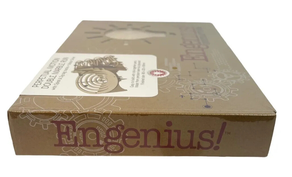 Engenius Contraptions Build Your Own Model Perpetual Motion Double Marble RunNIB
