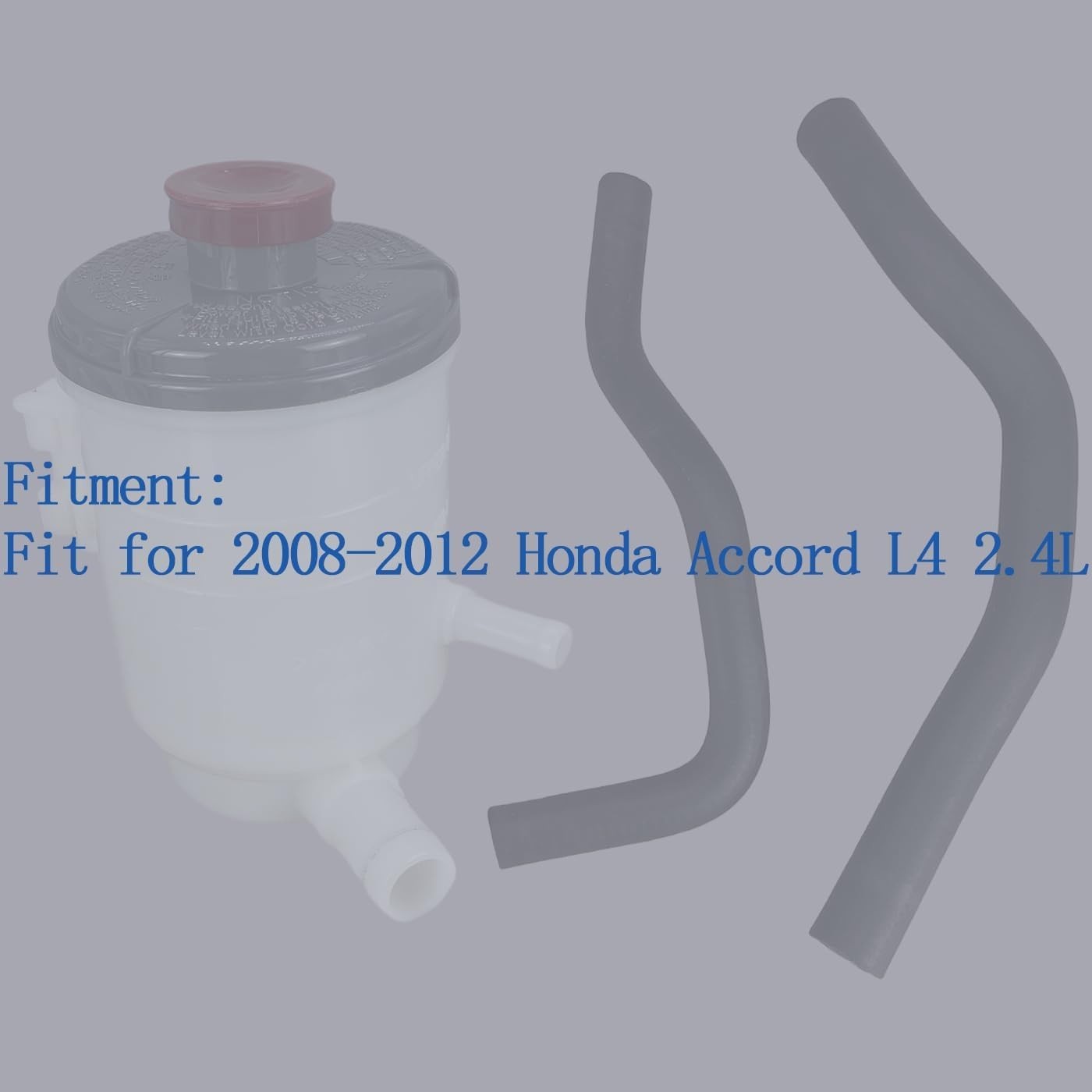 Power Steering Reservoir Tank with Suction & Return Hose Fit for 2008-2012 Honda