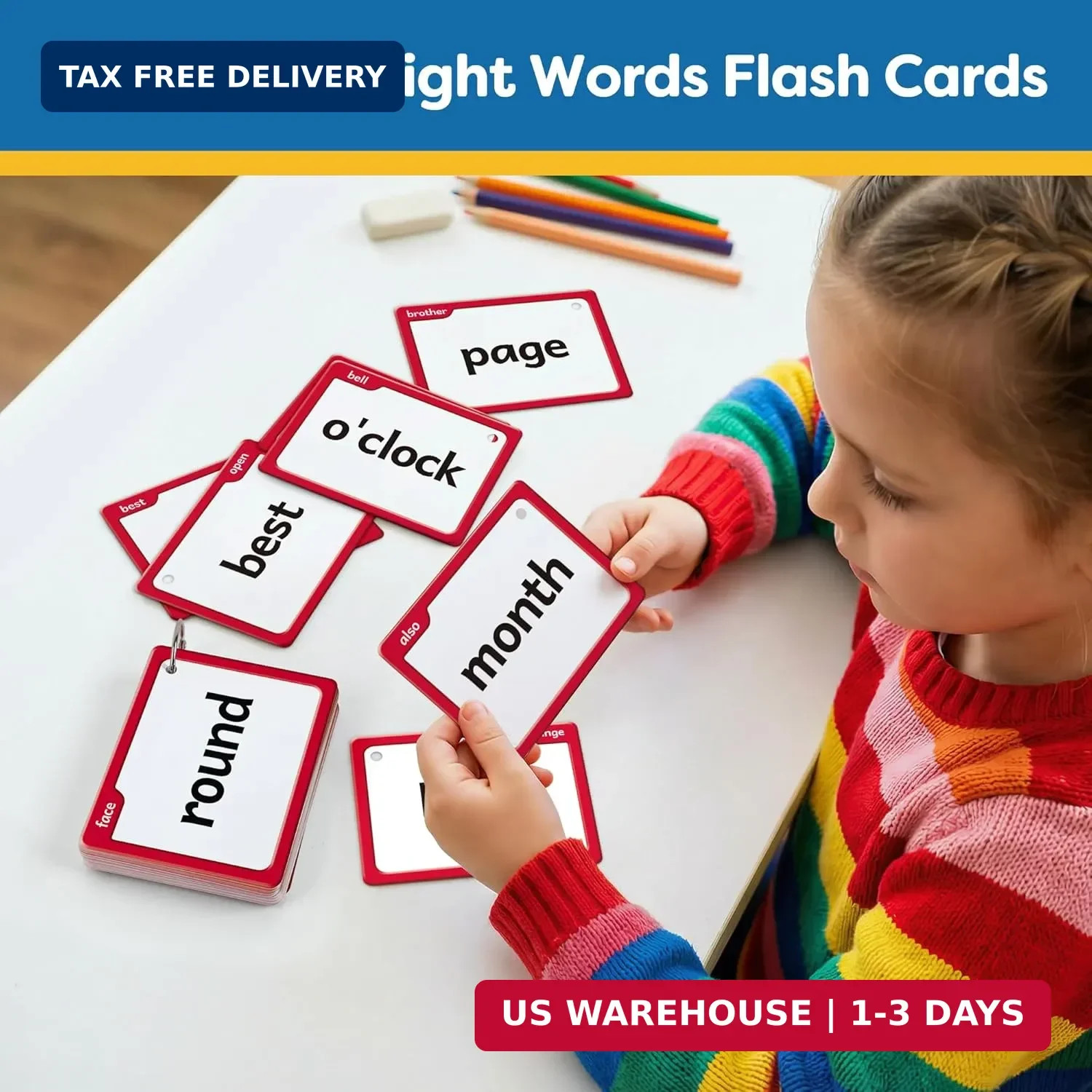 Torlam Sight Words Flash Cards for Kids 1st Grade,Learn to Read Digraphs CVC Ble