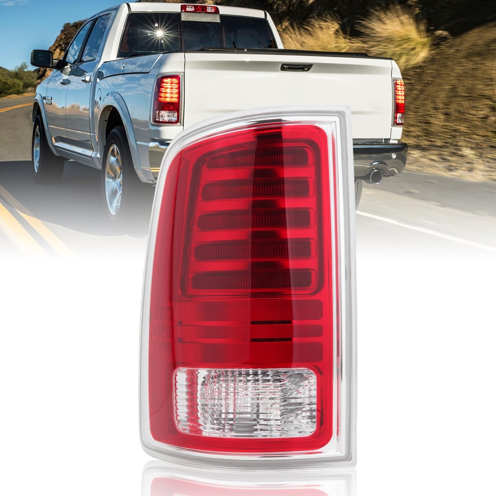Ram LED Tail Light Assembly Compatible with 2013 2014 2015 2016 2017 2018 Dod…
