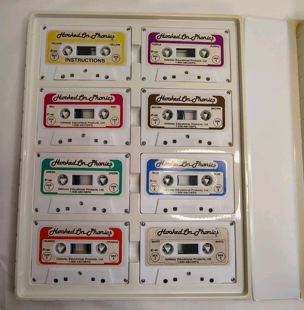 VTG Hooked On Phonics Gateway Educational Kit Cassette Tapes Book Complete Set