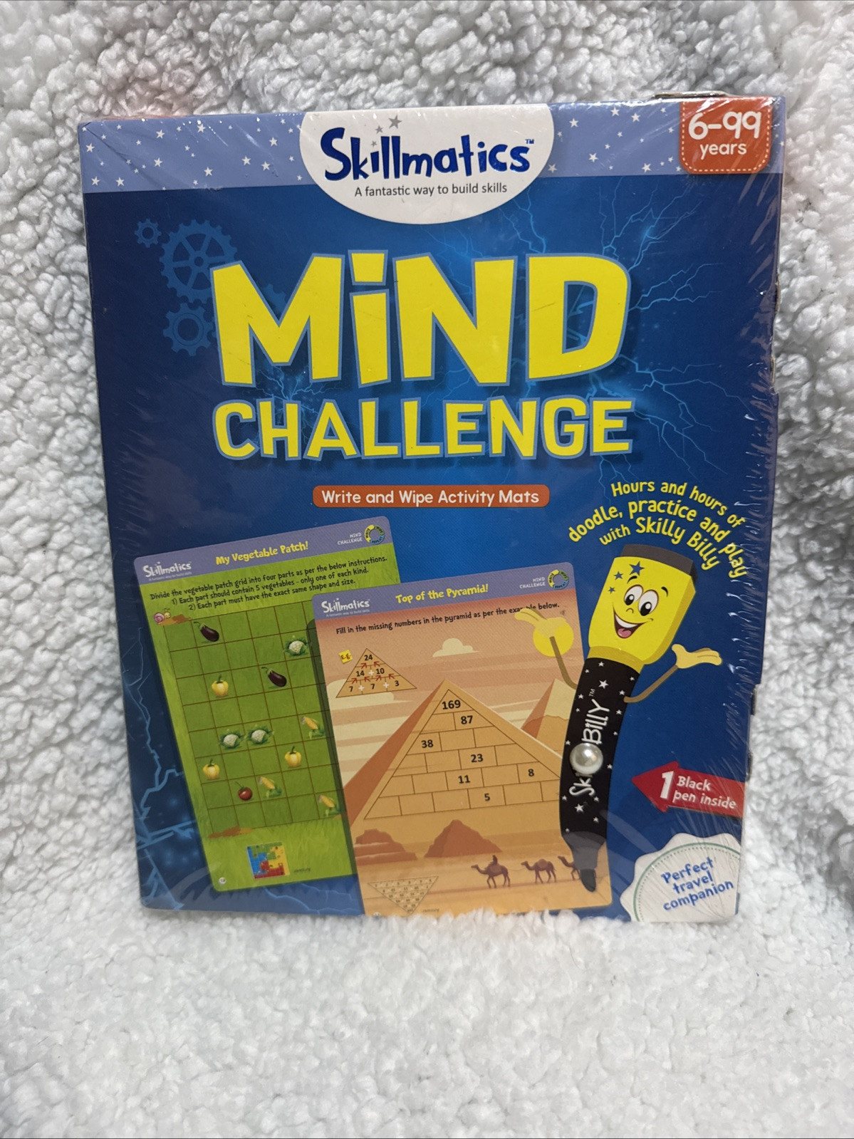 Skillmatics Educational Puzzle Mind Challenge Game 6-99 Yrs / Erasable Reusable