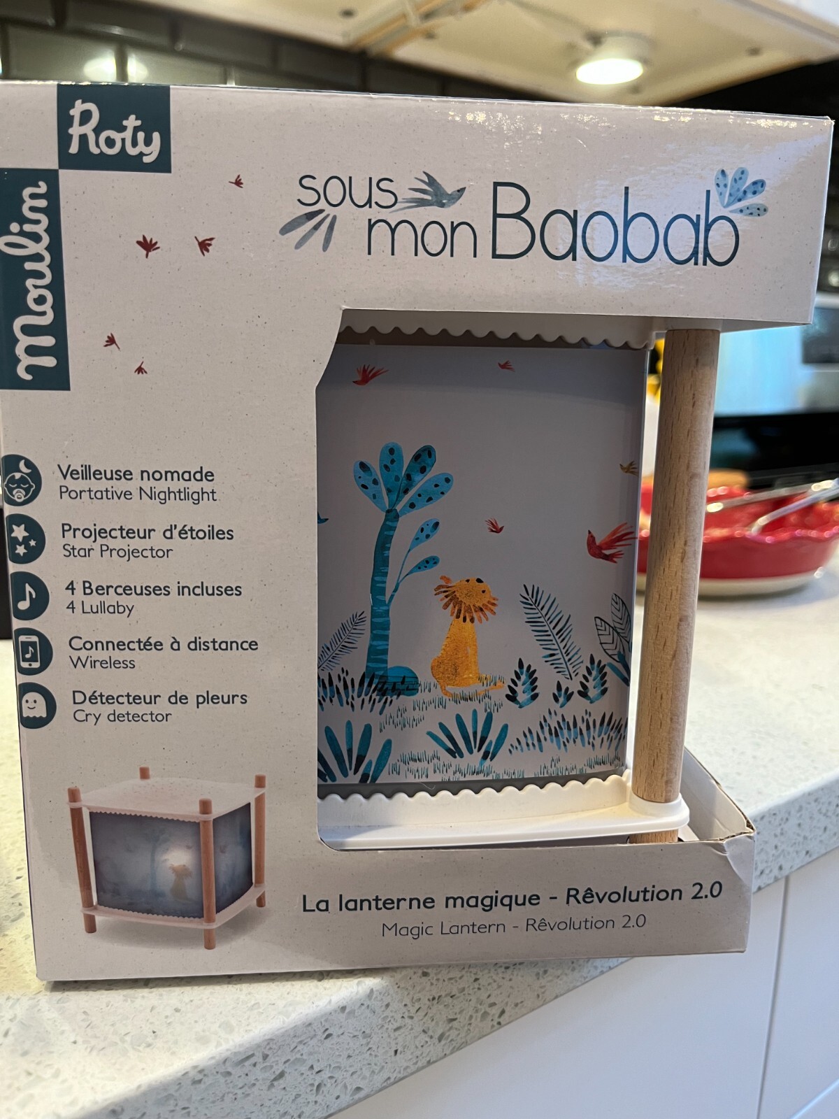 Moulin Roty Magic Lantern Revolution 2.0 – Sous Mon Baobab nursery projector